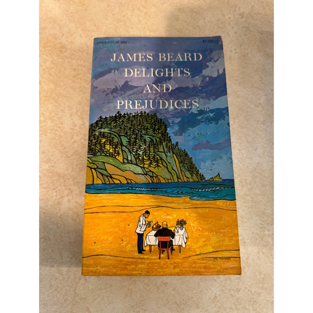 James Beard Delights and Prejudices Paperback 1986 Culinary Memoir Cookbook